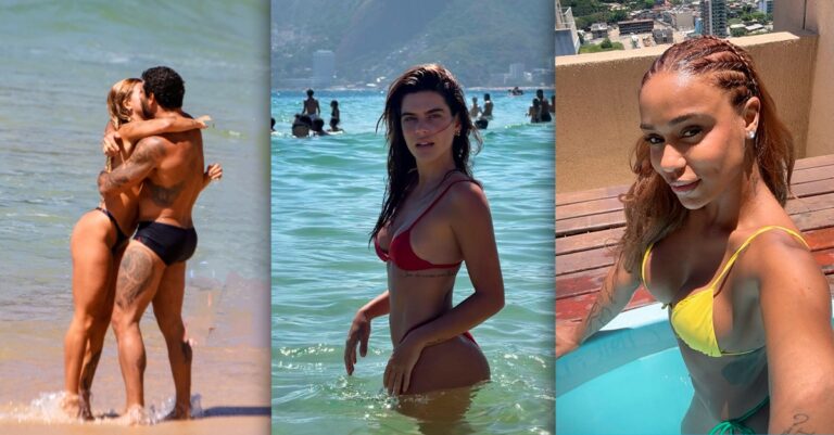 Famosos Aproveitam Dia de Sol Radiante no Rio de Janeiro Famosos Aproveitam Dia de Sol Radiante no Rio de Janeiro