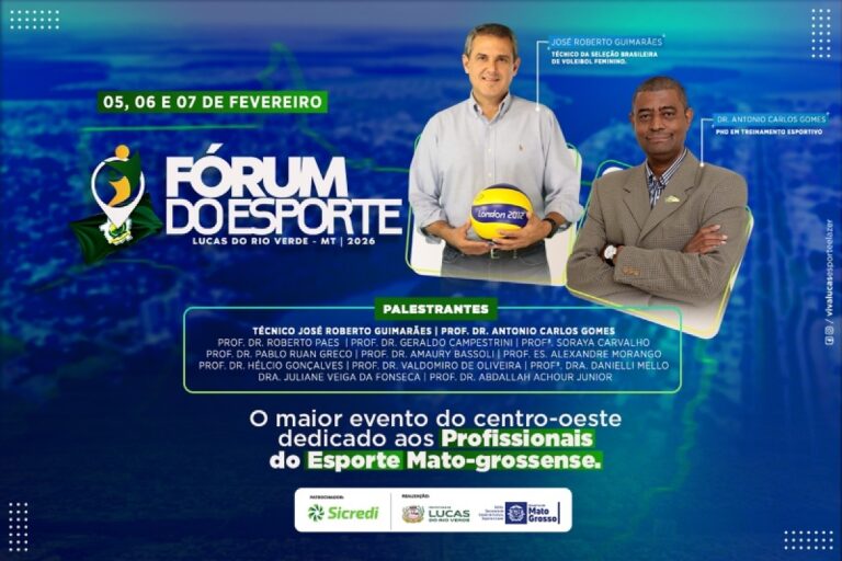 1º Fórum de Esporte em Lucas do Rio Verde: Inscrições Abertas e Gratuitas