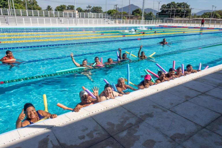 Aulas Gratuitas de Hidroginástica e Natação na Piscina Olímpica do Parque Oeste | Rio de Janeiro