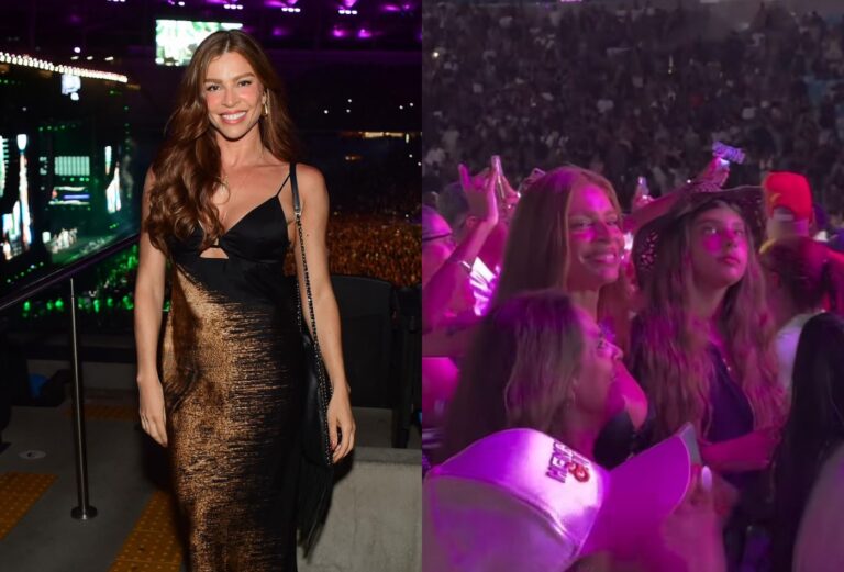 Grazi Massafera brilha em show de Henrique & Juliano no Maracanã com a filha Grazi Massafera brilha em show de Henrique & Juliano no Maracanã com a filha