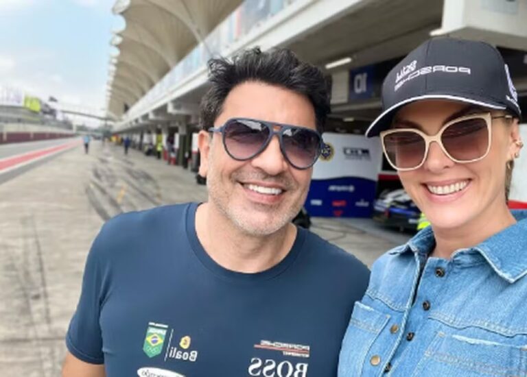 Ana Hickmann Celebra 45 Anos Torcendo por Edu Guedes na Pista: 'Ganhe a Corrida para Mim'