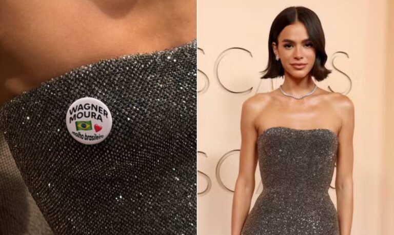 Bruna Marquezine brilha no Oscar 2026 com broche em apoio a Wagner Moura Bruna Marquezine brilha no Oscar 2026 com broche em apoio a Wagner Moura