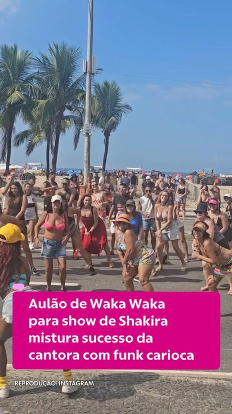 De Waka Waka a Choka Choka: Coreografia de Anitta e Shakira em Aulão no Rio