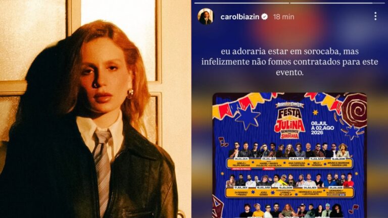 Carol Biazin desmente participação na Festa Julina de Sorocaba: 'Não fomos contratados'